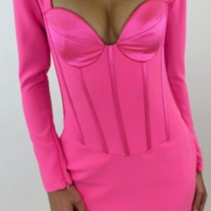 Women RETROFETE Dresses | Retrofete Veronica Dress In Hyper Pink